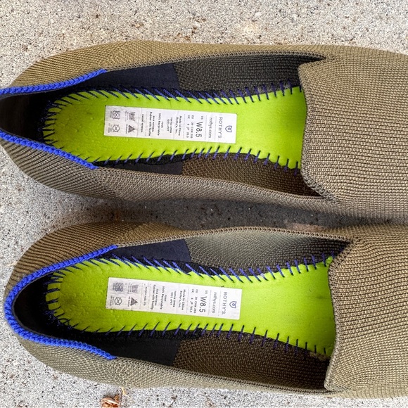 Rothy’s The Loafer, olive green, 8.5 - Picture 5 of 6